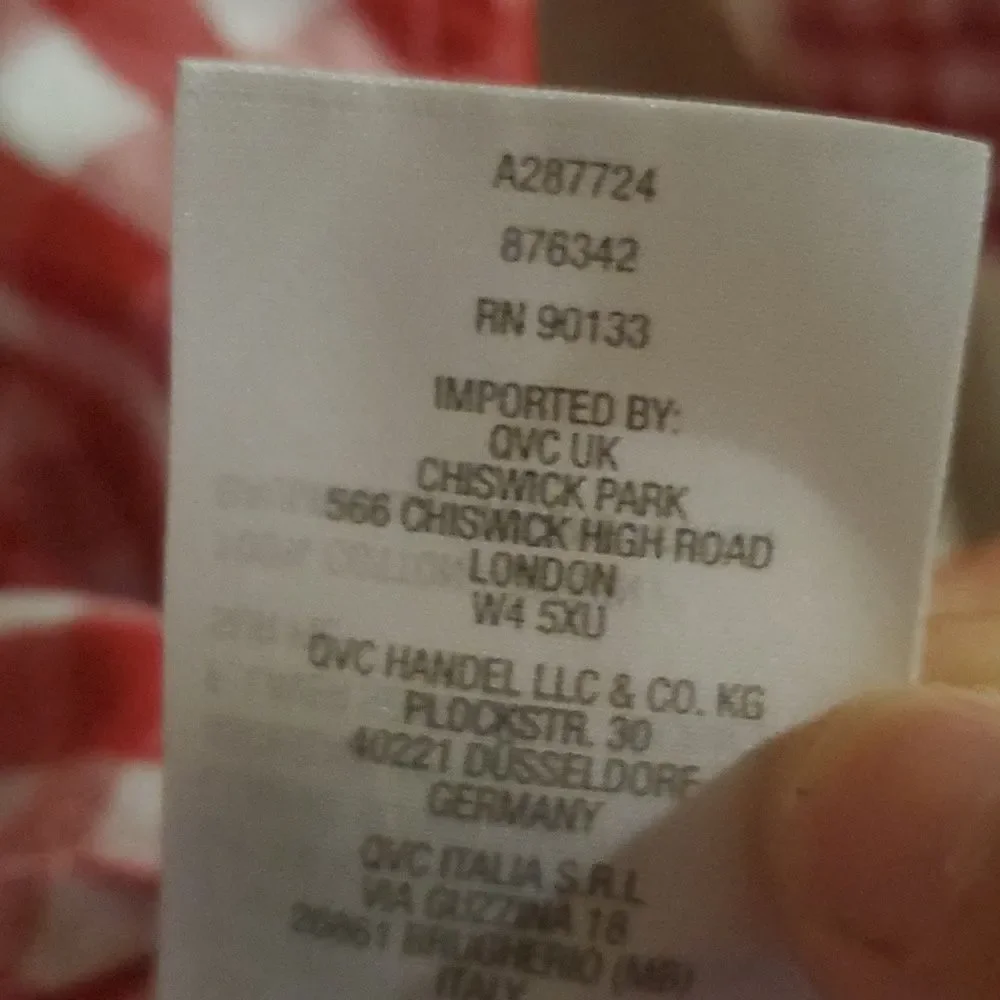 JOAN RIVER CHECKER SHIRT M red white - Picture 5 of 8